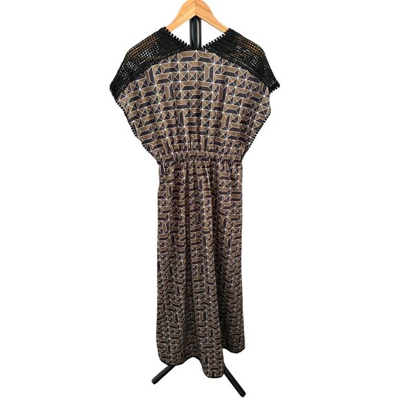 Dear Creatures Geometric Retro Maxi Dress - Picture 2 of 3